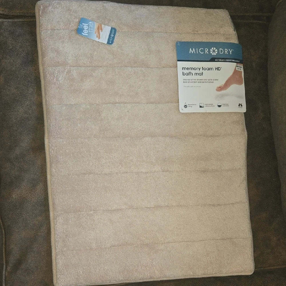 Memory Foam HD Bath Mat - Beige